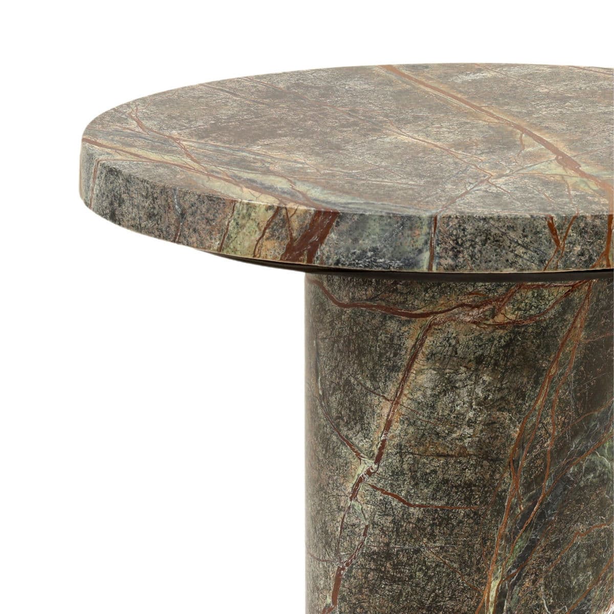 Green Marble Side Table - Thumbnail 4