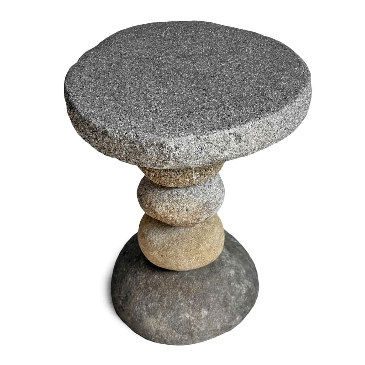 River Rock Stack Side Table Stool - Thumbnail 4
