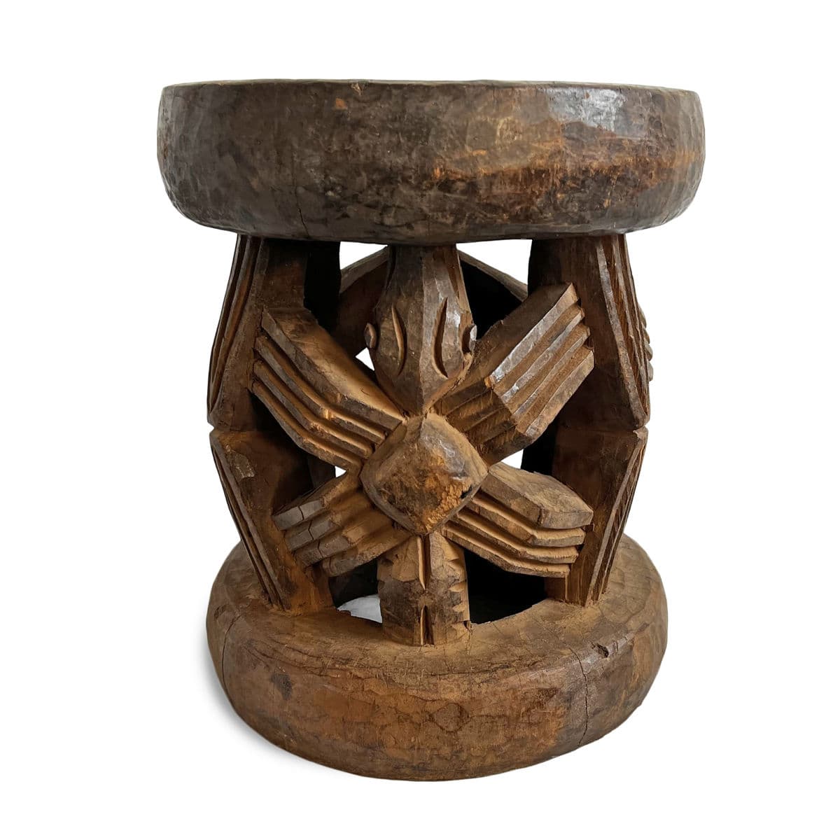 Vintage Bamileke Spider Stool - Thumbnail 4