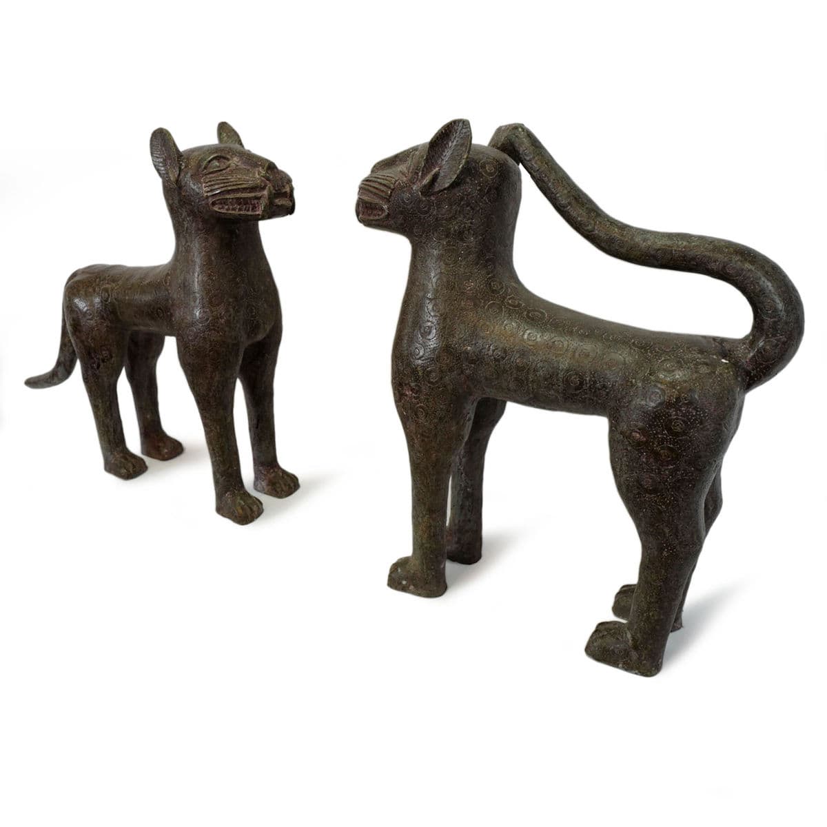 Benin Bronze Leopard - Thumbnail 4