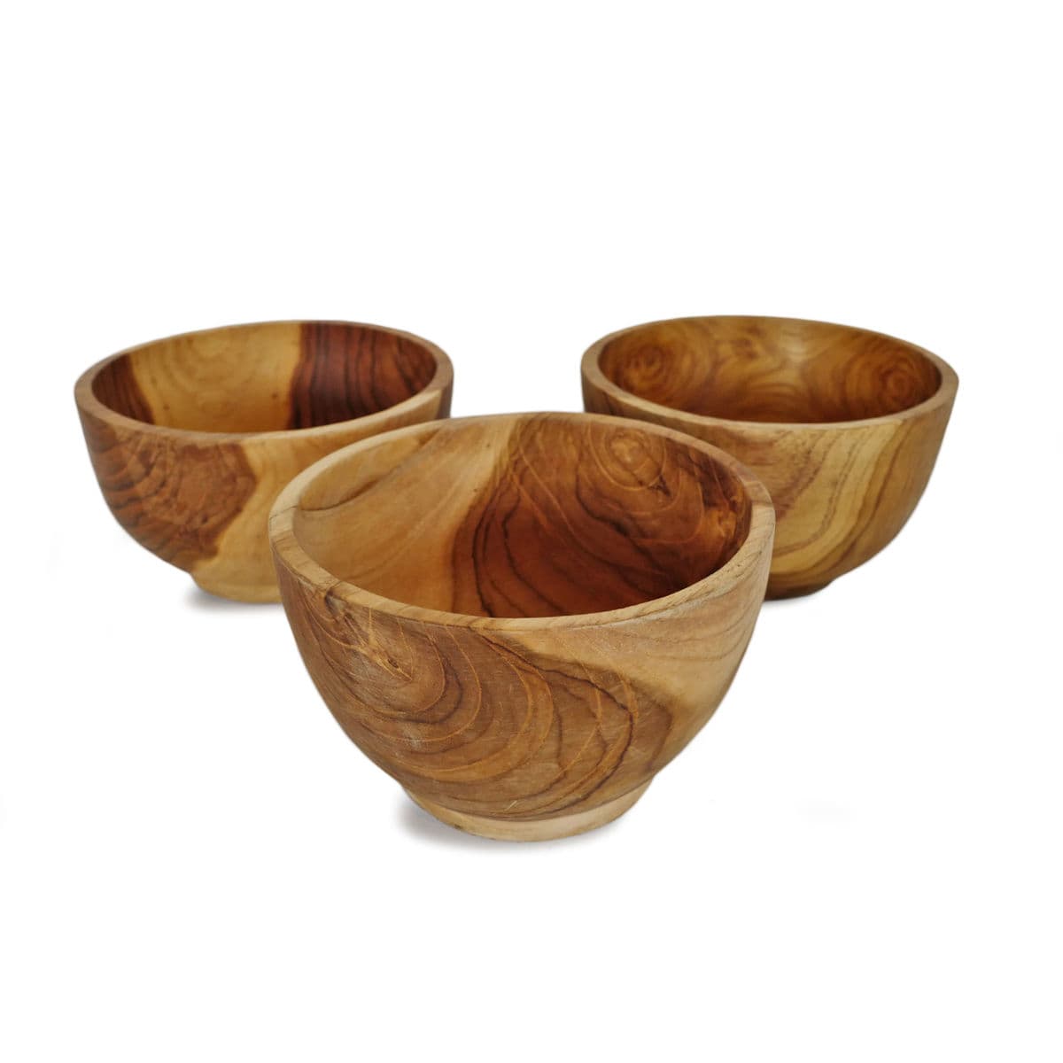 Simple Teak Wood Bowl - Thumbnail 4
