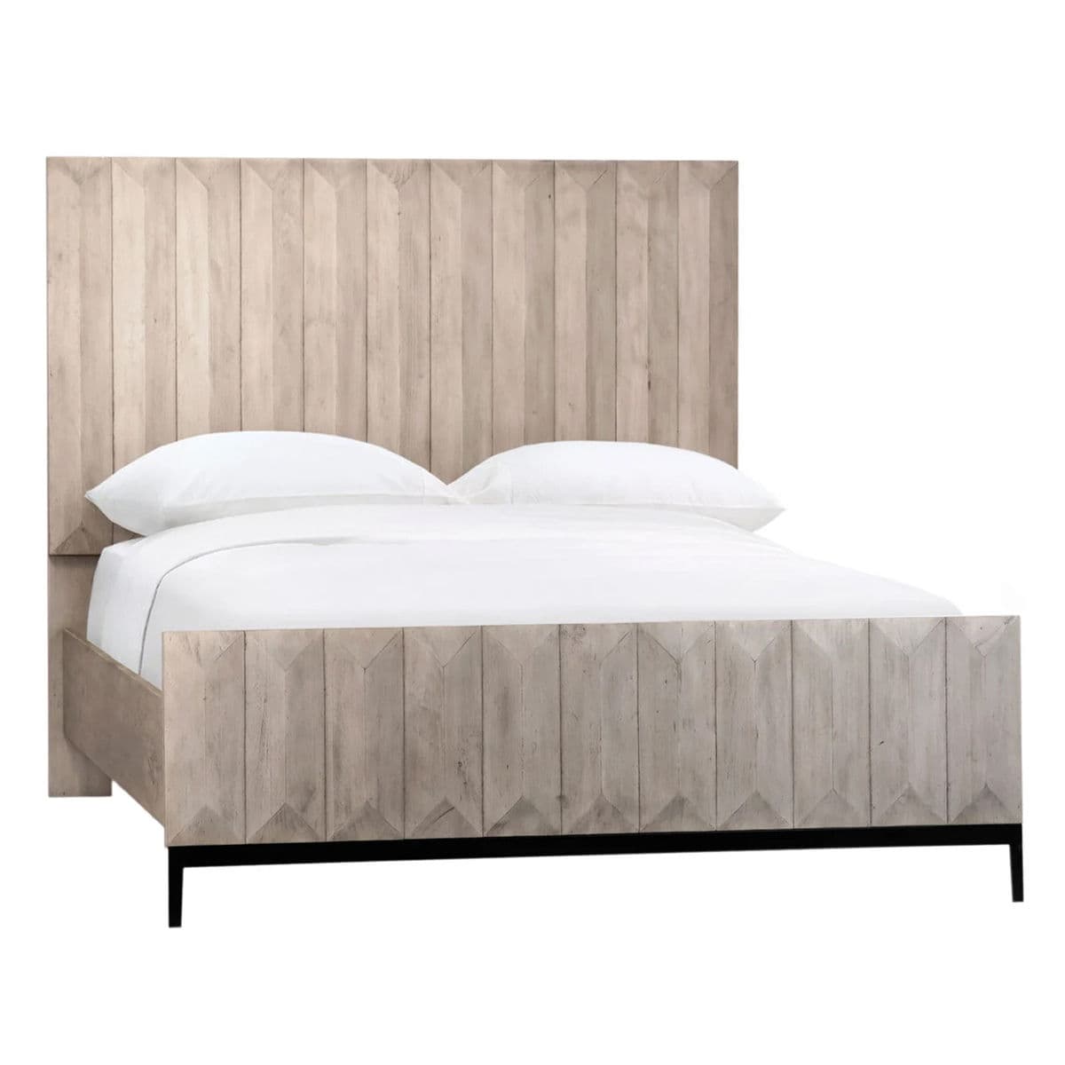Washed Bevel Prism Queen Bed - Thumbnail 4