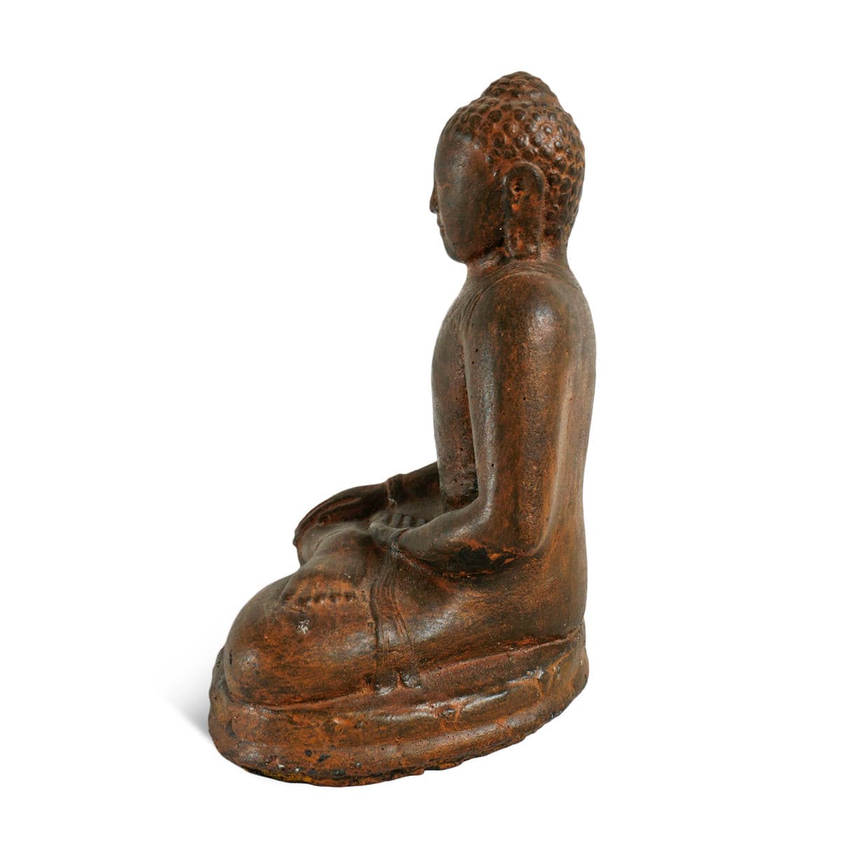 Small Cast Stone Garden Buddha - Thumbnail 4