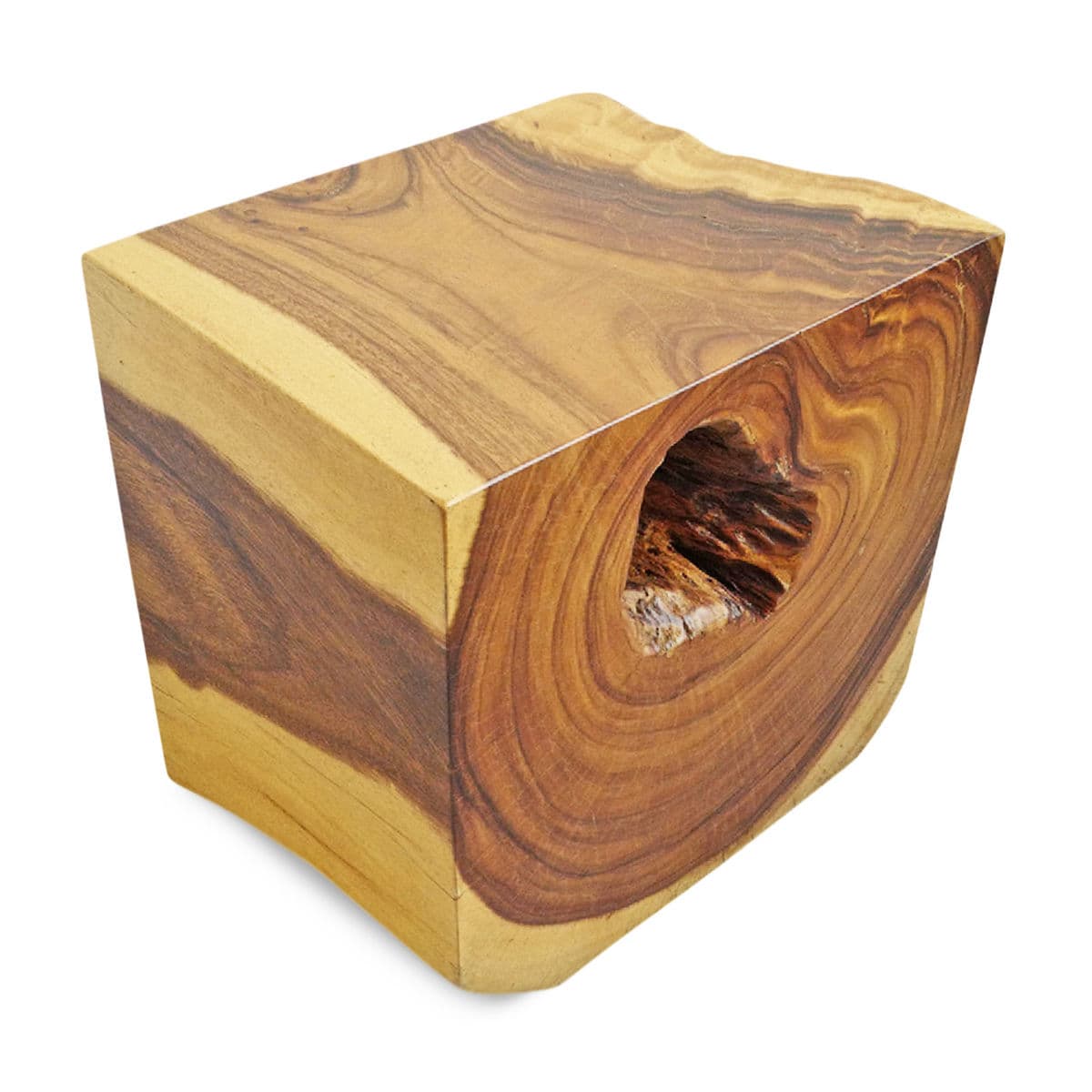 Monkey Pod Block Side Table - Thumbnail 4