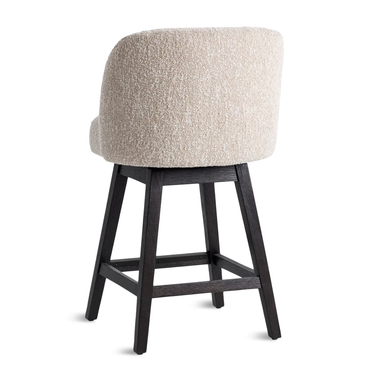 Corrina Boucle Swivel Counter Stool - Thumbnail 4