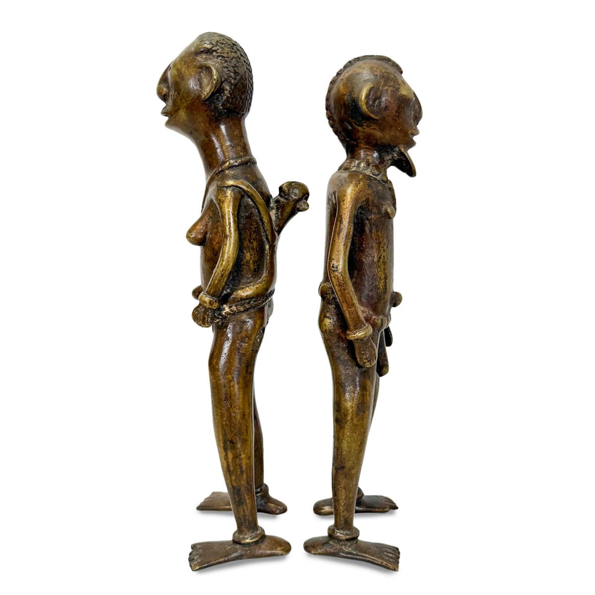 Old Bronze Tikar Figures - Thumbnail 4