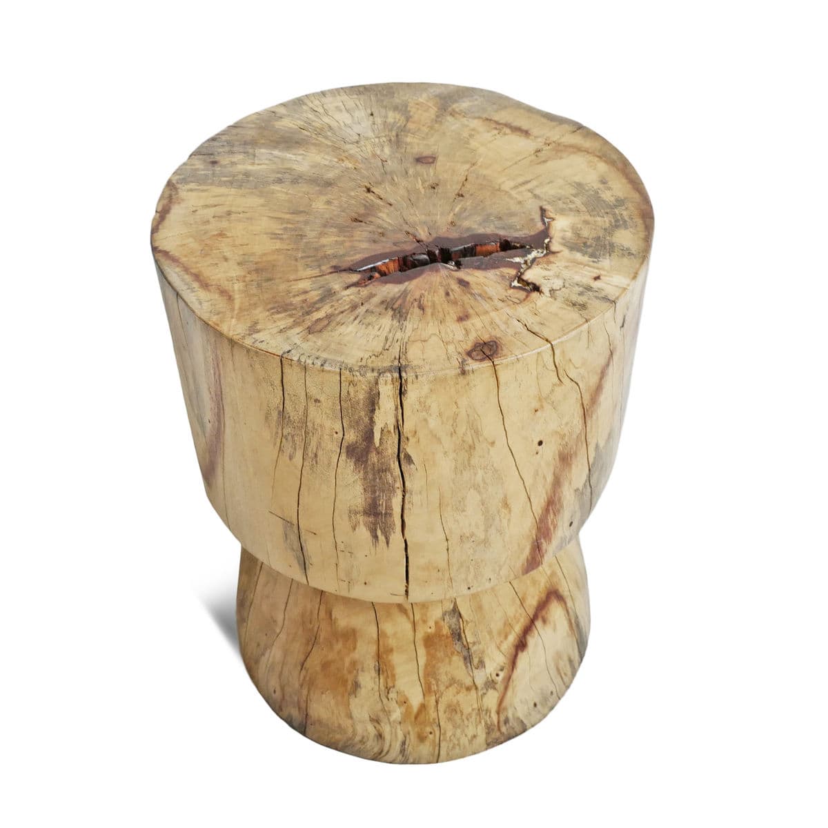 Kokah Multi Wood Block Stool - Thumbnail 4