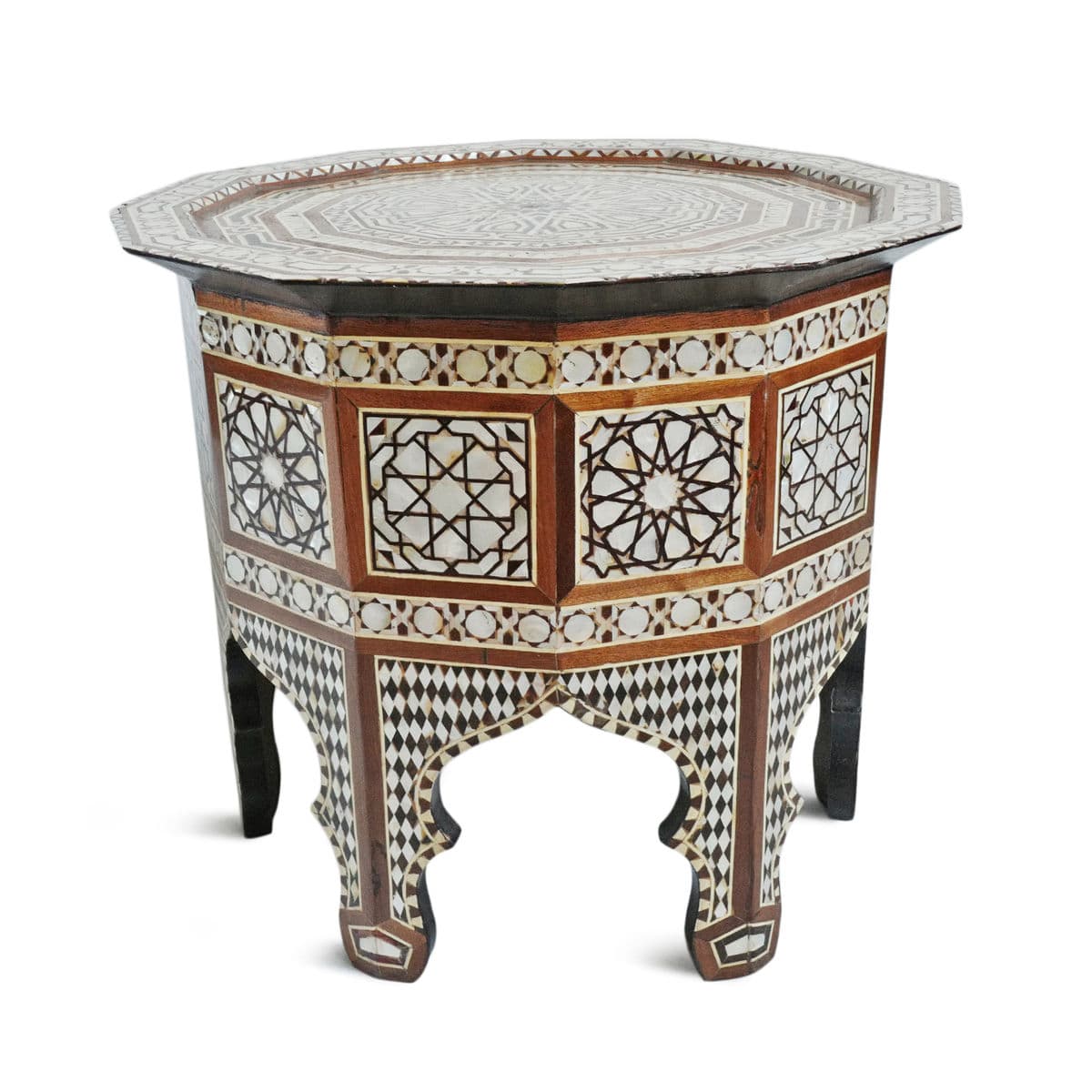 Vintage Syrian Inlay End Table - Thumbnail 4