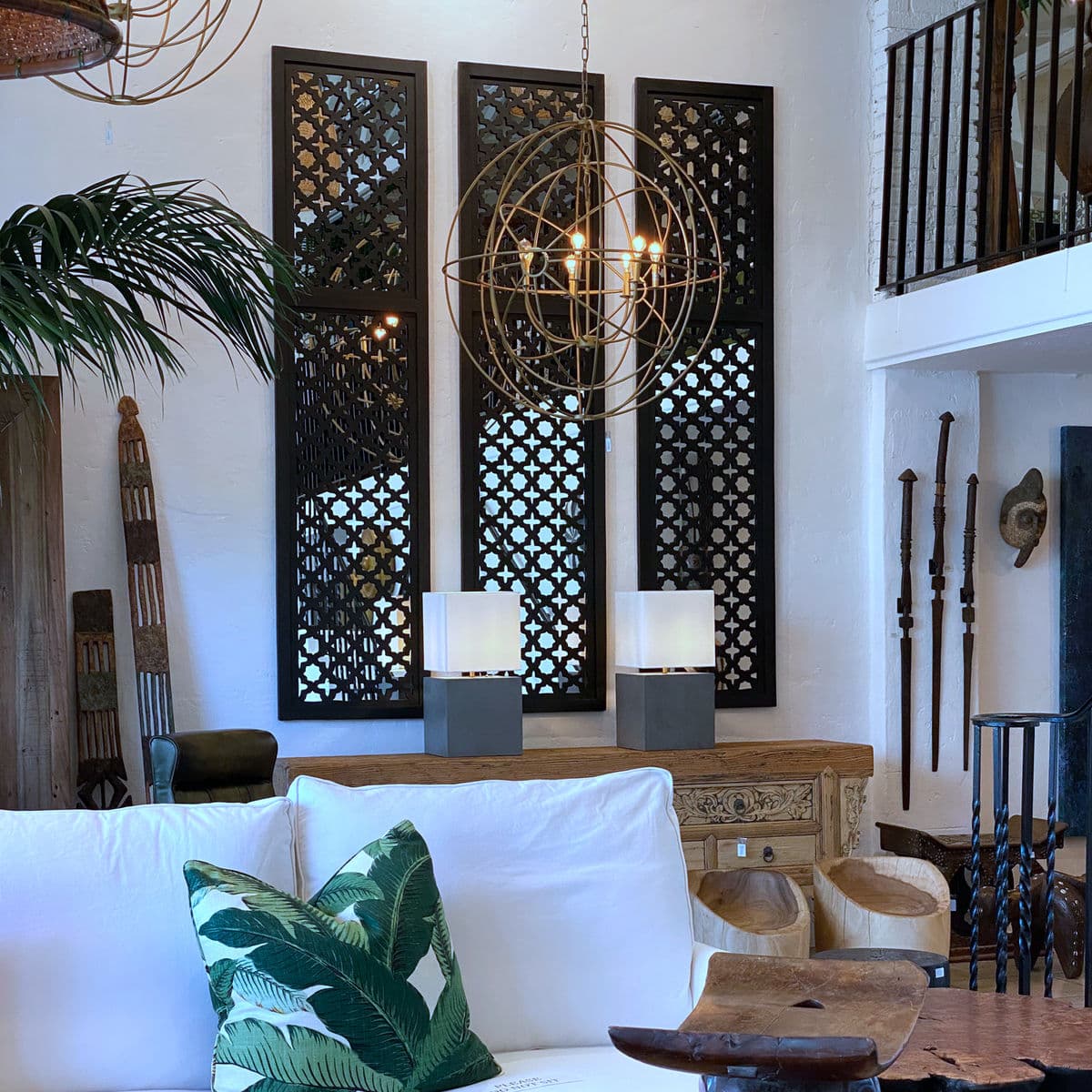 Moorish Black Window Mirror - Thumbnail 4