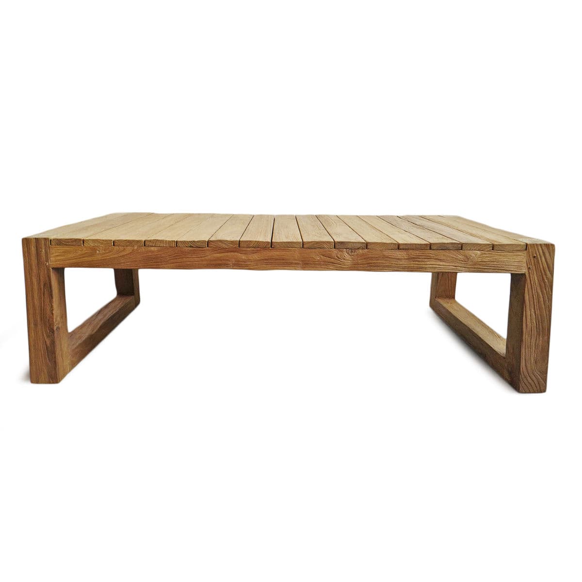 Outdoor Modern Teak Coffee Table - Thumbnail 4