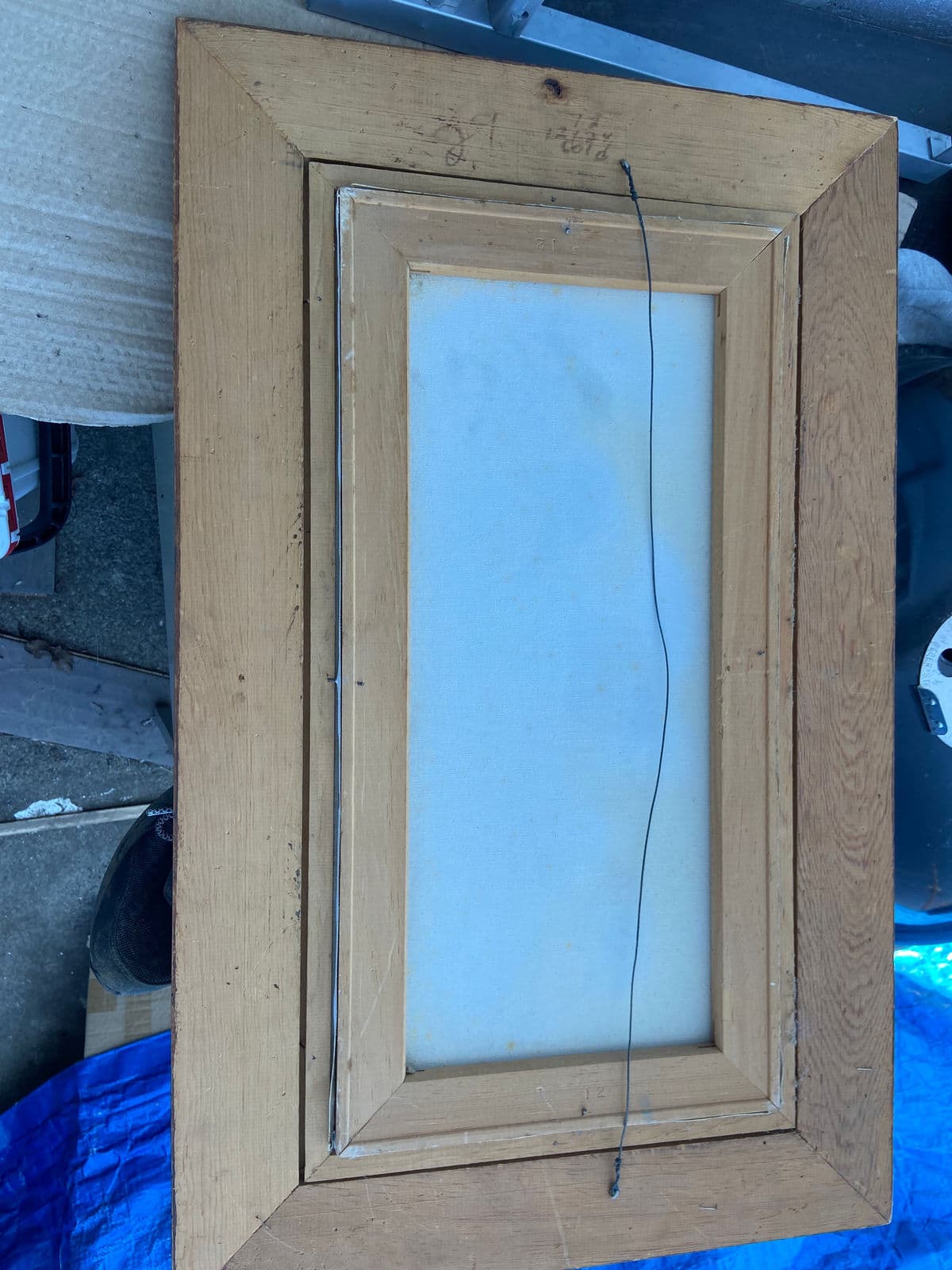 1960s Lake Scene with Trees Original Oil Painting on Canvas Signed Carter, Framed - Thumbnail 3