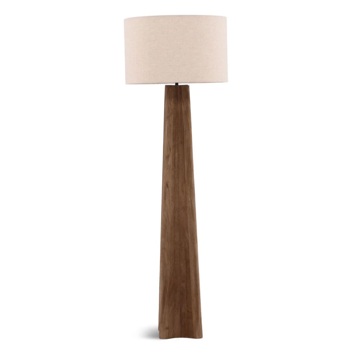 Hartley Brown Wood Floor Lamp - Thumbnail 4