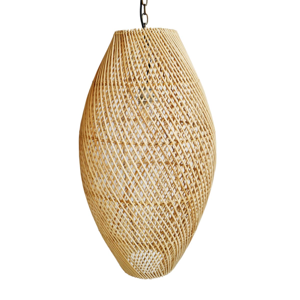 Rattan Bead Pendant Light Medium - Thumbnail 4