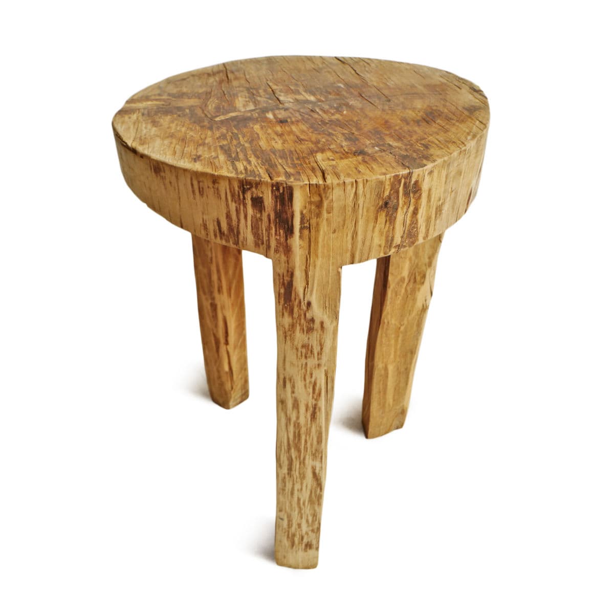 Rustic Naga Three Leg Wood Table - Thumbnail 4