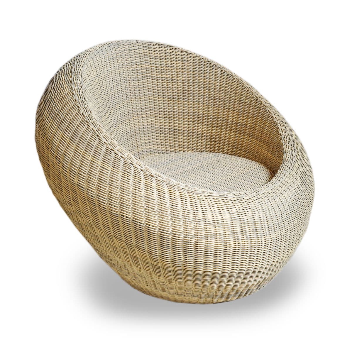 Outdoor Faux Wicker Bubble Chair - Thumbnail 5