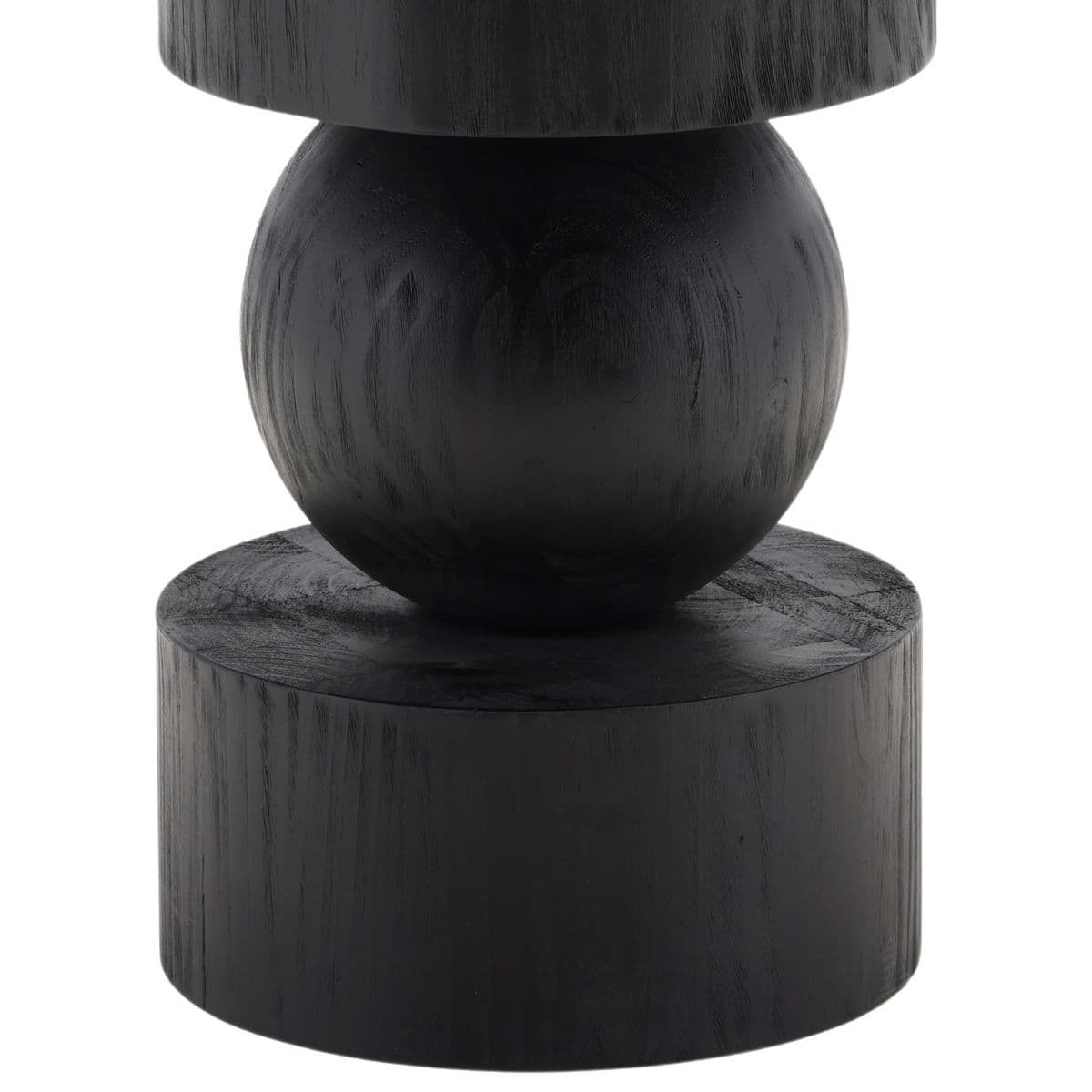 Black Stack Pedestal Dining Table - Thumbnail 5