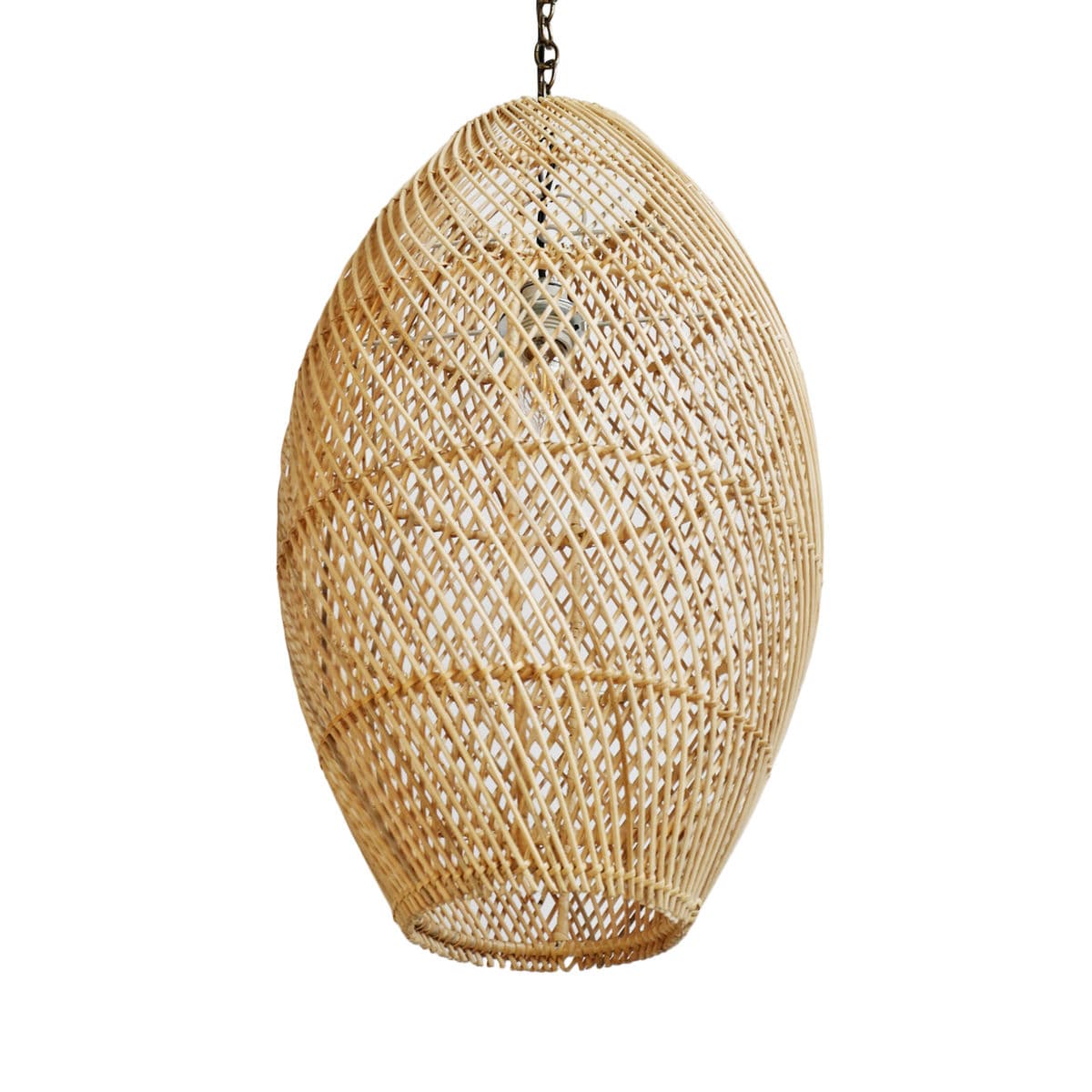 Rattan Bead Pendant Light Small - Thumbnail 5