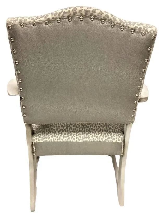 Early 20th Century Spanish Revival Armchair With Textured Kravet Upholstery - Thumbnail 5