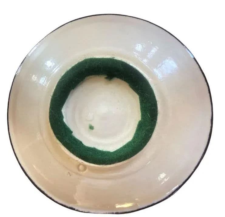 Moroccan Vintage Blue Decorative Bowl - Late 20th Century - Thumbnail 5