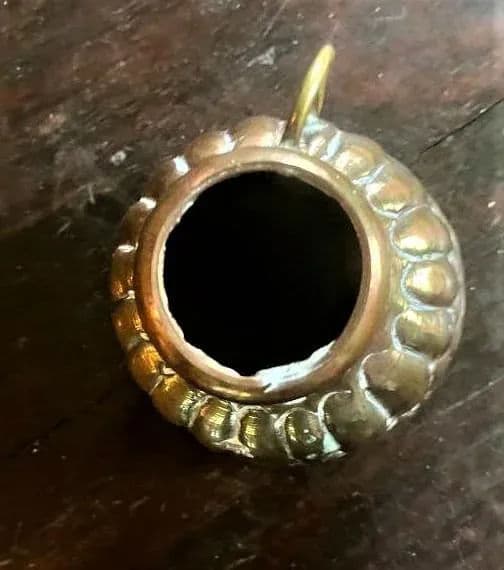 1950s Egyptian Hammered Copper Cream Pitcher - Thumbnail 5