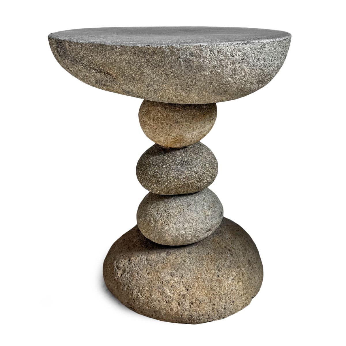 River Rock Stack Side Table Stool - Thumbnail 5