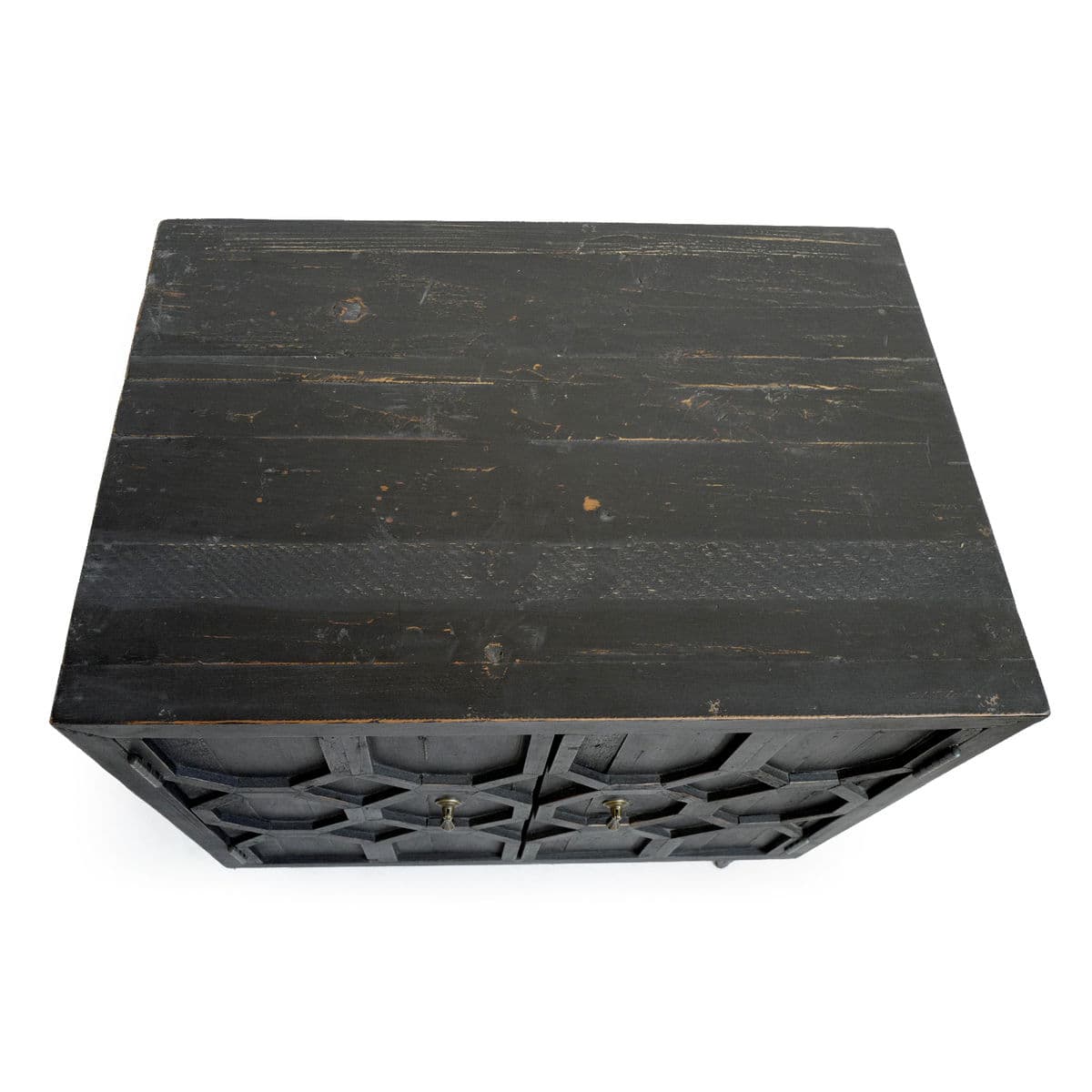 Black Octagon Modern Side Cabinet - Thumbnail 5