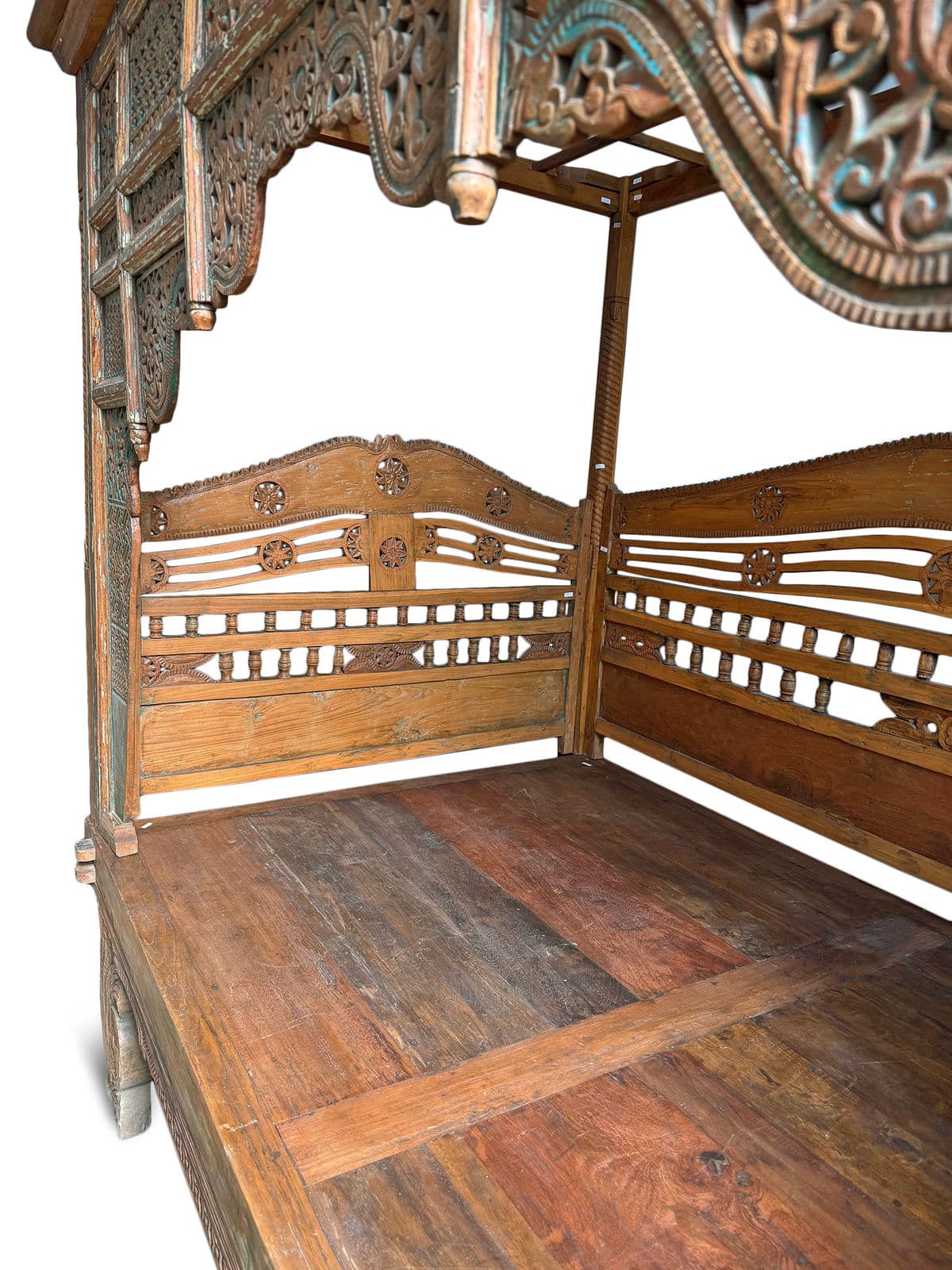 Antique Balinese Canopy Daybed - Thumbnail 5