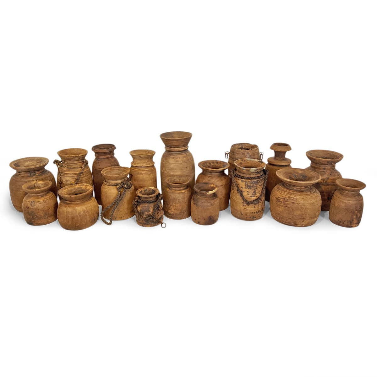 Old India Wood Pot - Thumbnail 5