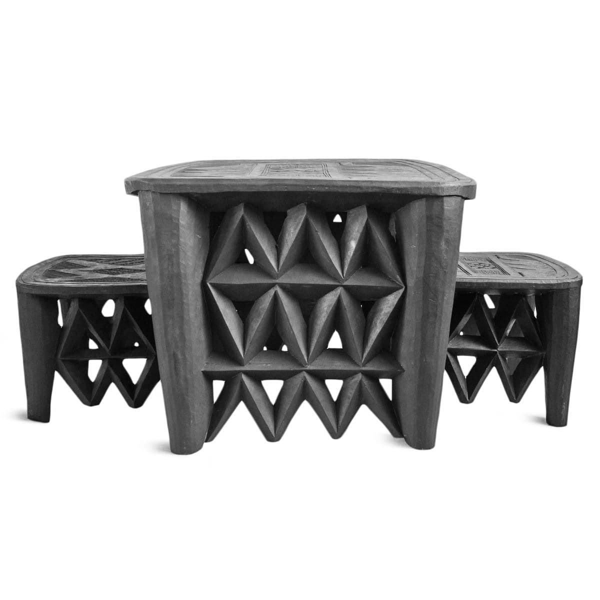 Vintage Nupe Stool - Thumbnail 5