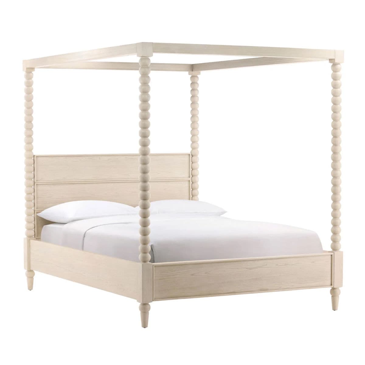 White Ball Poster King Bed - Thumbnail 5