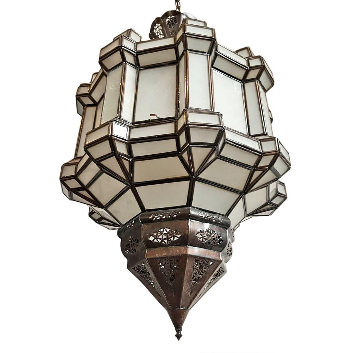 Frosted Prism House Pendant Lantern - Thumbnail 5