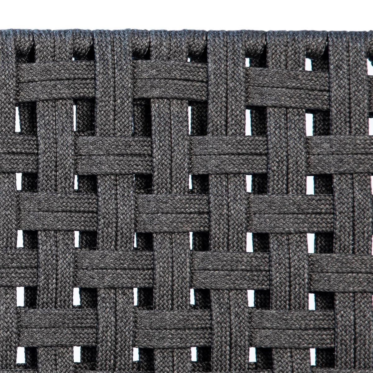 Black Woven Rope Outdoor Dining Chair - Thumbnail 5