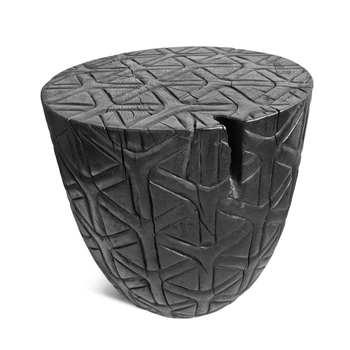 Ebony Gumdrop Cane Print Stool - Thumbnail 5