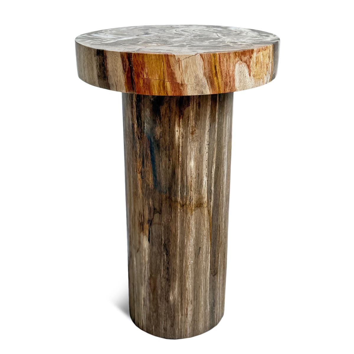 Petrified Wood Pillar Side Table - Thumbnail 5