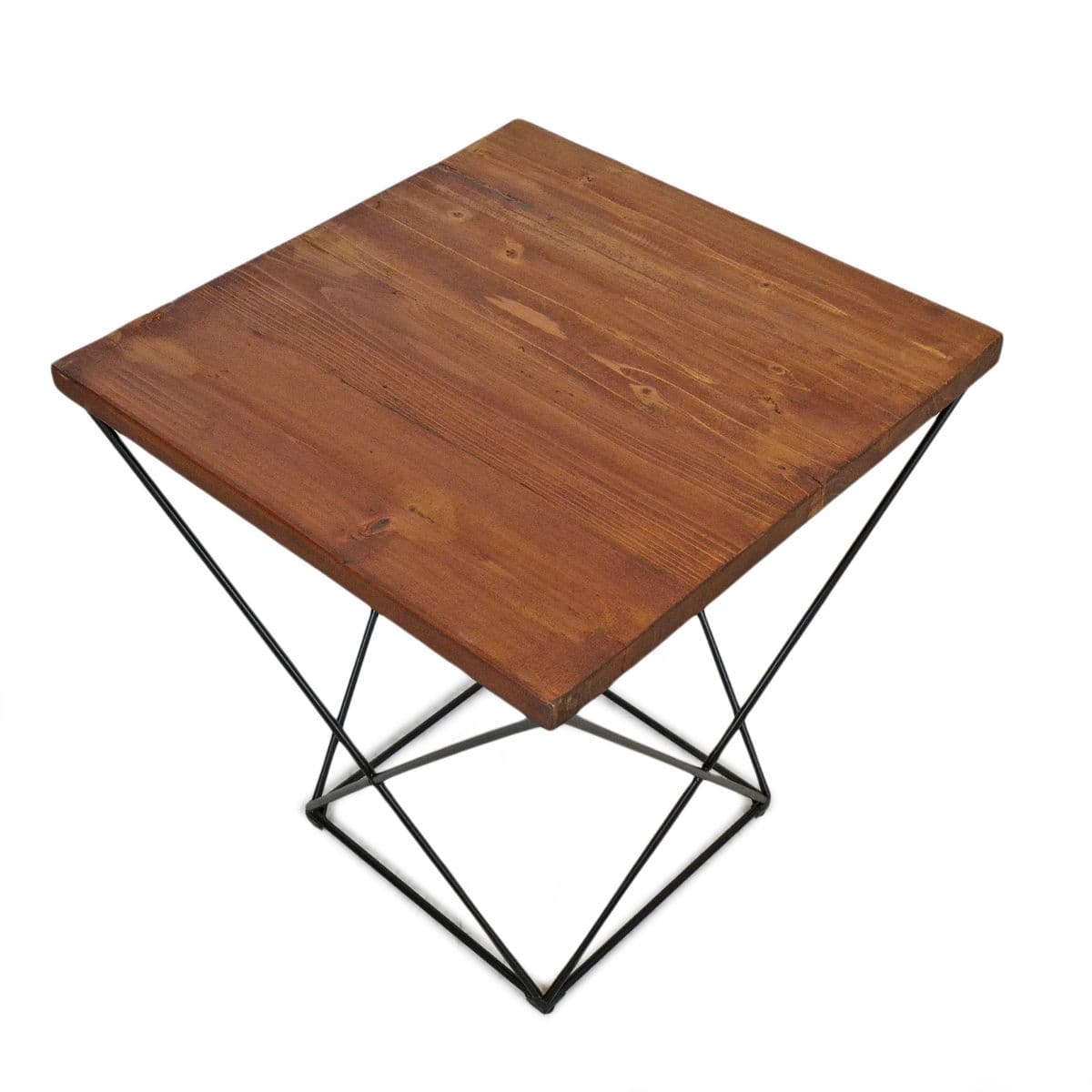 Square X Iron Side Table - Thumbnail 5