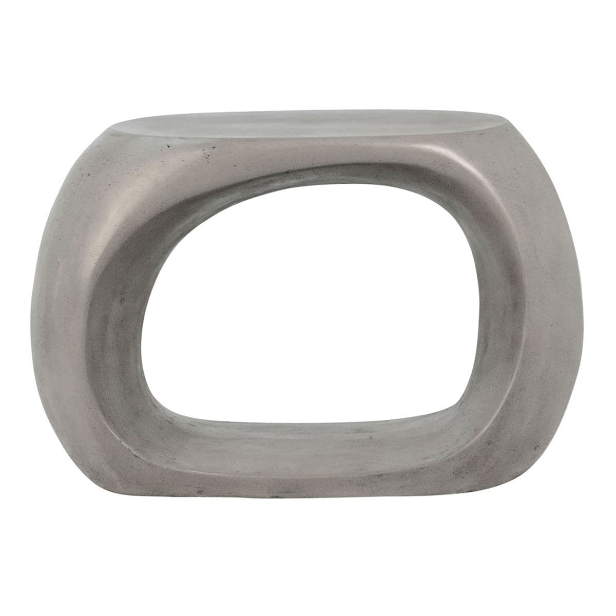 Palmer Outdoor Cement Hole Side Table - Thumbnail 5