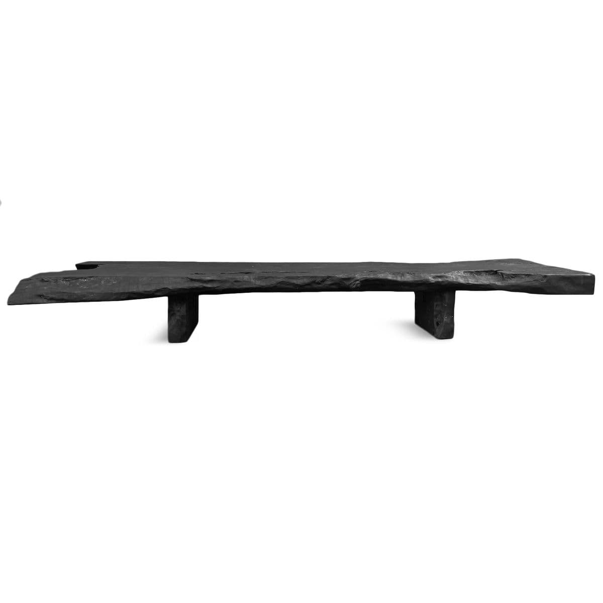 Black Organic Slab Bench Table - Thumbnail 5