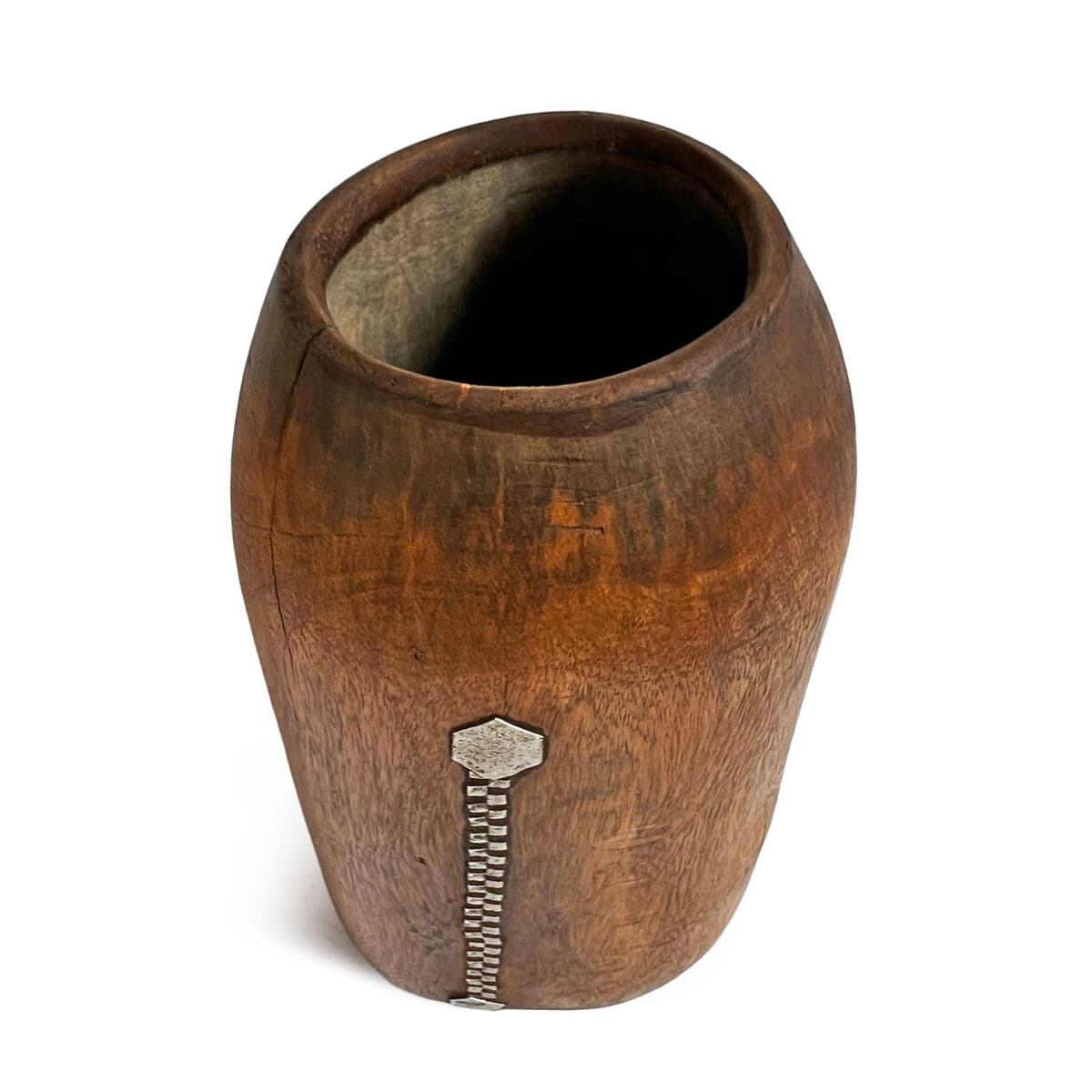 Vintage Tutsi Wood Pot - Thumbnail 5
