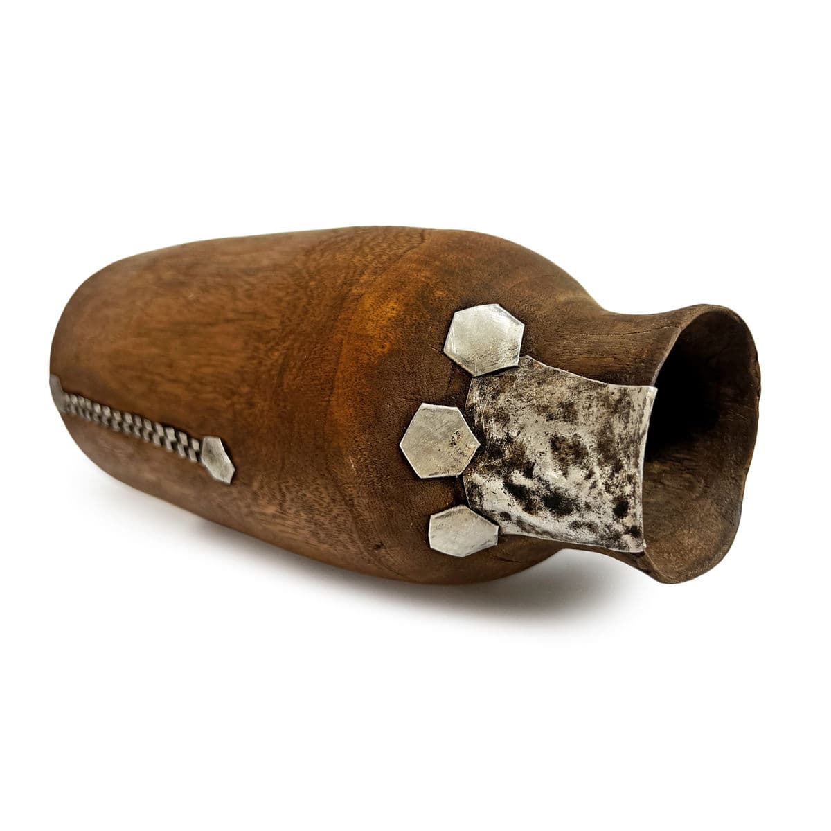 Vintage Tutsi Wood Pot - Thumbnail 5