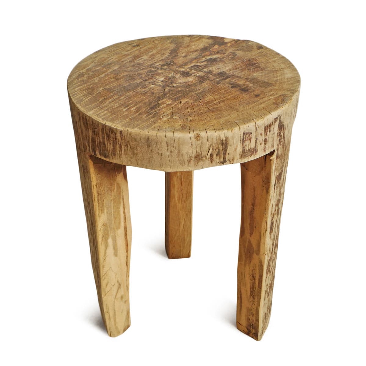 Rustic Naga Three Leg Wood Table - Thumbnail 5