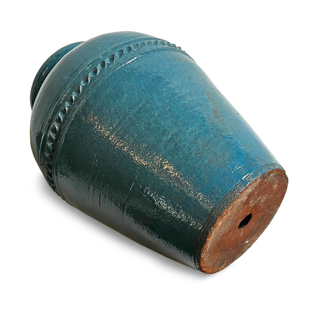 Vintage Turquoise Blue Java Vase - Thumbnail 5