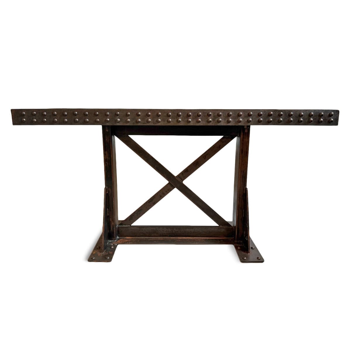 Iron X Rivet Console Table - Thumbnail 5