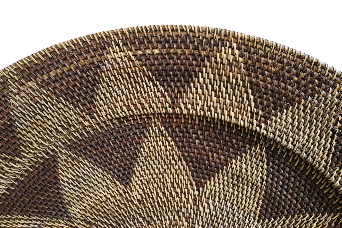 Tea Stained Rattan Plate Large - Thumbnail 5