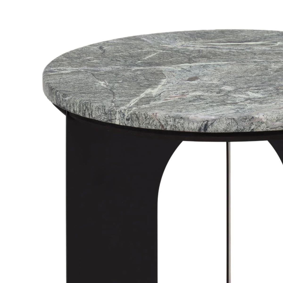Taurus Marble & Iron Side Table - Thumbnail 5