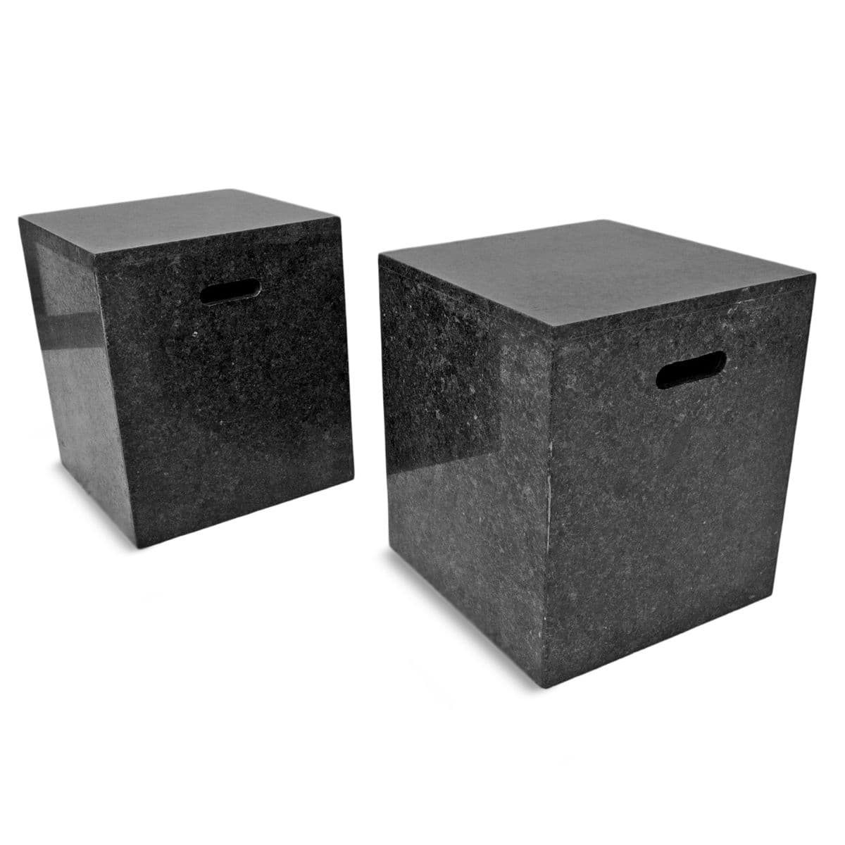 Black Marble Cube Stool /  Table - Thumbnail 5