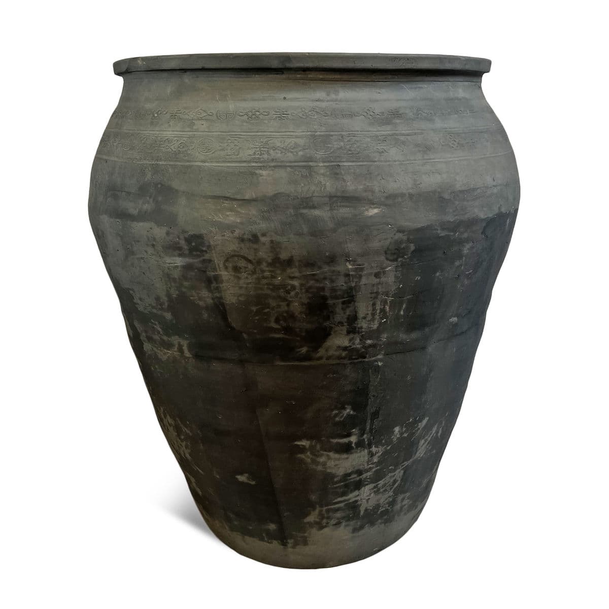 Vintage Charcoal Terra Cotta Pot - Thumbnail 5