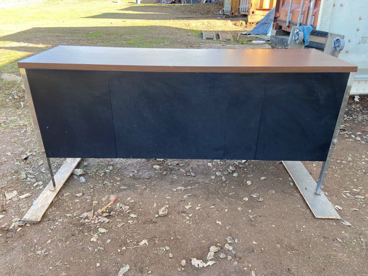 1980s Steelcase Vintage Mid Century Modern Metal Credenza - Thumbnail 5