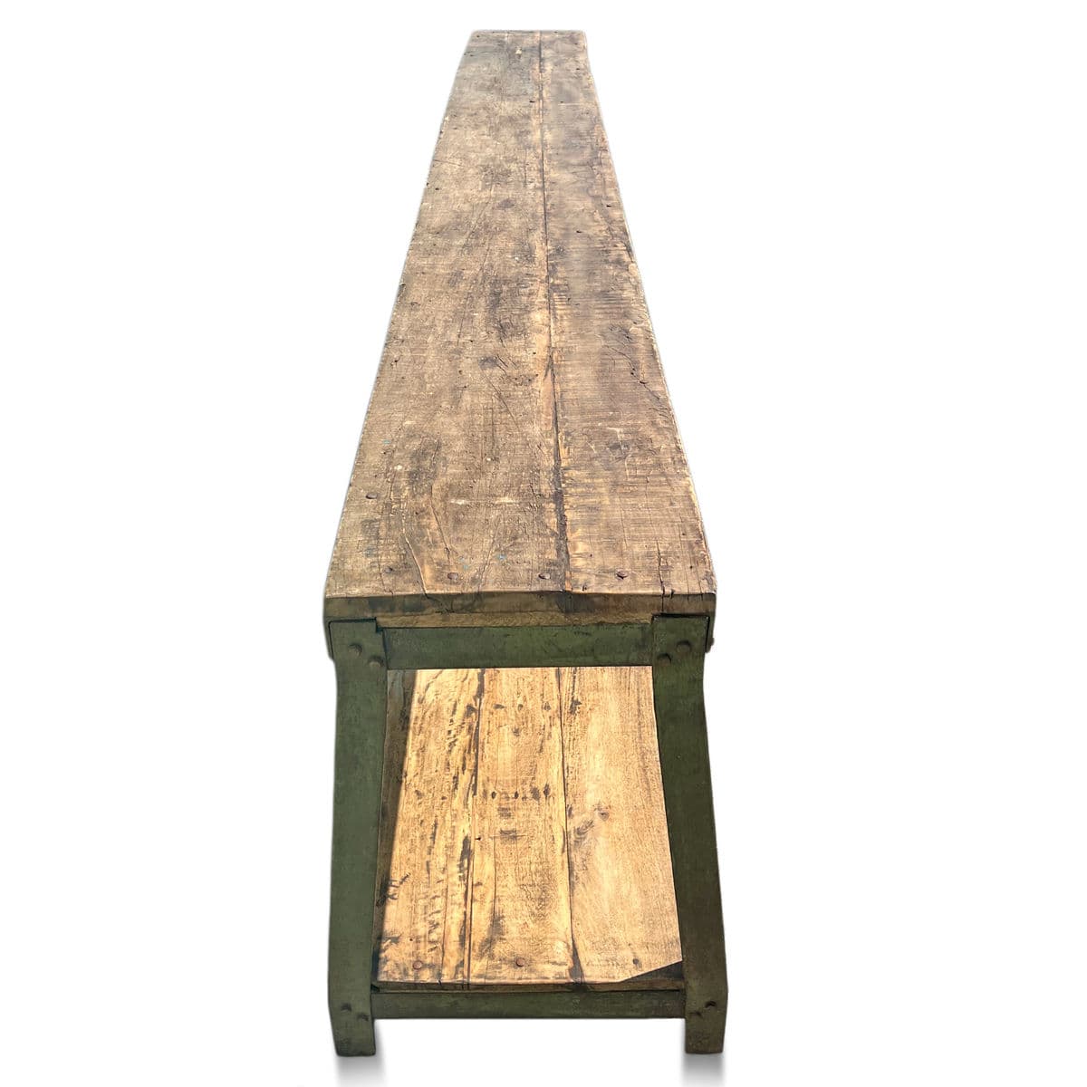 Long Narrow Industrial Work Table - Thumbnail 5