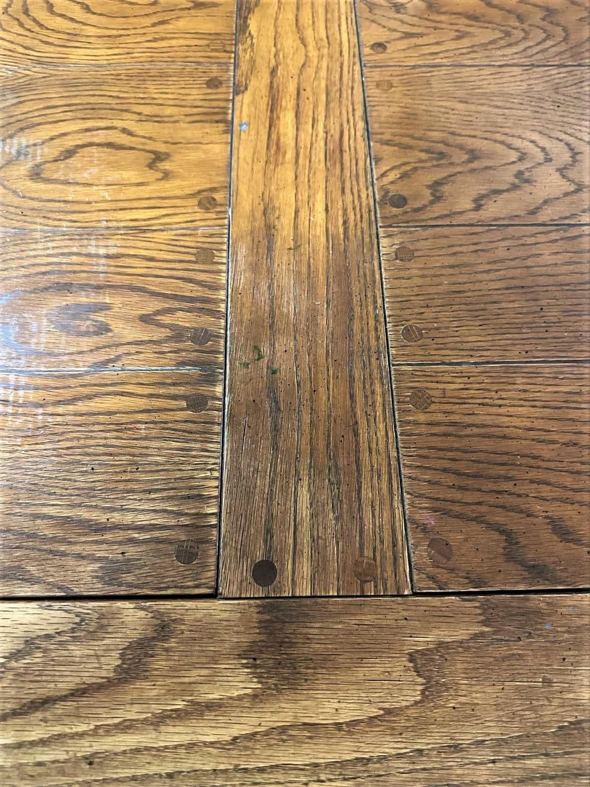 Vintage 1940s A. Brandt Fort Worth Ranch Oak Large Dining Table - Thumbnail 5