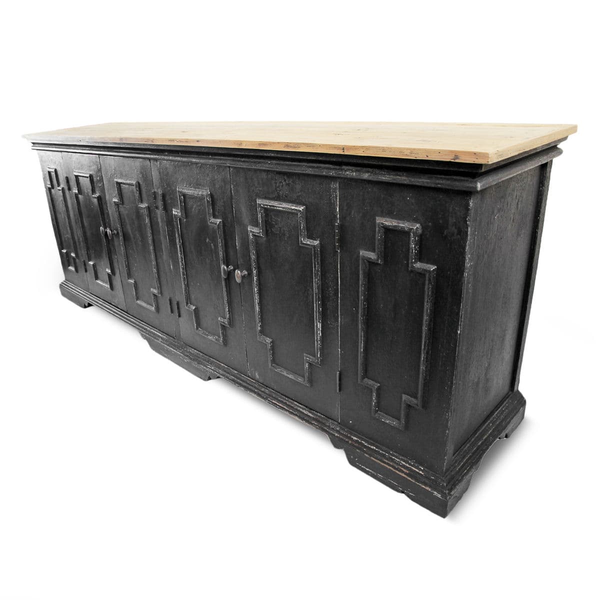 Salvaged Black & Tan Sideboard - Thumbnail 5